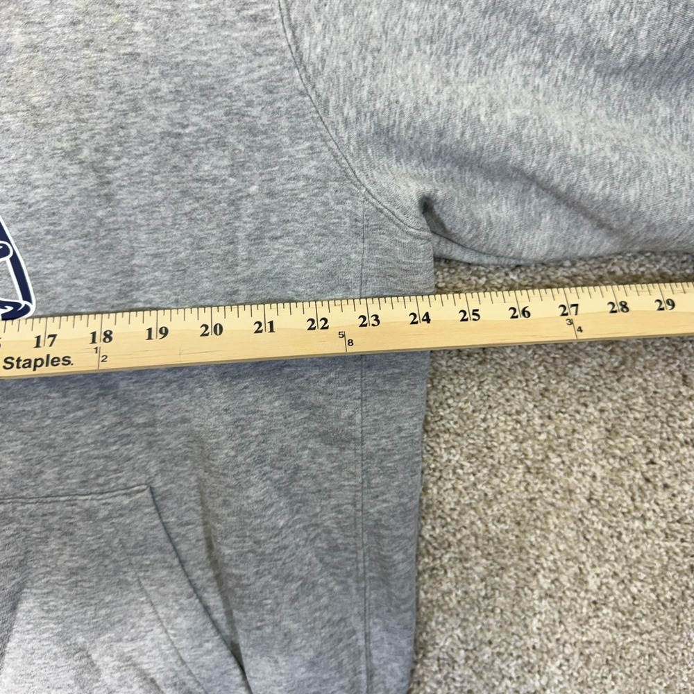 Nike Jordan Michigan Wolverines Hoodie Men Large Gray Helmet Graphic Pullover - Picture 4 of 6